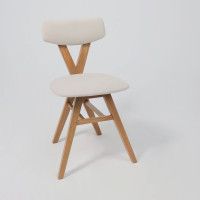 Стул ТВИСТ кремовый велюр Maxx 100/светлый дуб купить в Минске