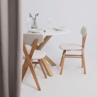 Стул ТВИСТ кремовый велюр Maxx 100/светлый дуб купить в Минске