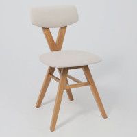 Стул ТВИСТ кремовый велюр Maxx 100/светлый дуб купить в Минске