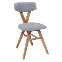 Стул ТВИСТ серый велюр Ripple 995/светлый дуб