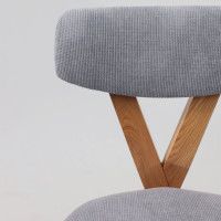 Стул ТВИСТ серый велюр Ripple 995/светлый дуб купить в Минске Стул ТВИСТ серый велюр Ripple 995/светлый дуб купить в Минске