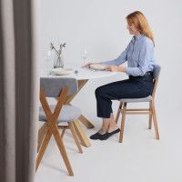 Стул ТВИСТ серый велюр Ripple 995/светлый дуб купить в Минске Стул ТВИСТ серый велюр Ripple 995/светлый дуб купить в Минске