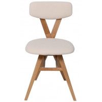 Стул ТВИСТ бежевый велюр Modus 01/светлый дуб купить в Минске