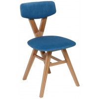 Стул ТВИСТ синий велюр Jazz 320/светлый дуб