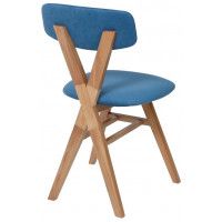 Стул ТВИСТ синий велюр Jazz 320/светлый дуб купить в Минске