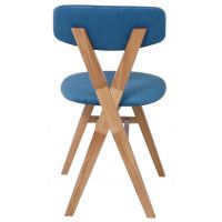 Стул ТВИСТ синий велюр Jazz 320/светлый дуб купить в Минске