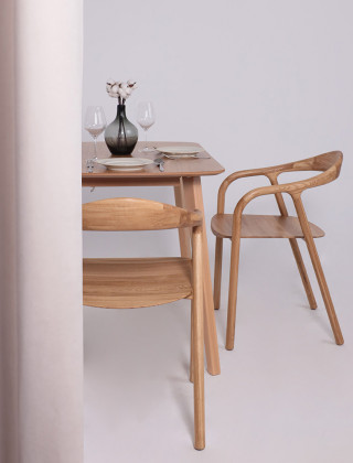 Стол обеденный ВИОЛЛ (105-165)*700 светлый бук без тонировки / светлый бук купить в Минске