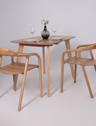 Стол обеденный ВИОЛЛ (105-165)*700 светлый бук без тонировки / светлый бук купить в Минске