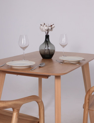 Стол обеденный ВИОЛЛ (105-165)*700 светлый бук без тонировки / светлый бук купить в Минске