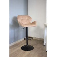 Стул барный BERLIN (Берлин) GB Seven 731 бежевый велюр/черный купить в Минске Стул барный BERLIN (Берлин) GB Seven 731 бежевый велюр/черный купить в Минске