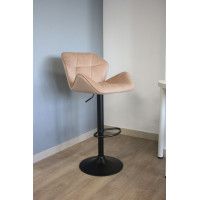 Стул барный BERLIN (Берлин) GB Seven 731 бежевый велюр/черный купить в Минске Стул барный BERLIN (Берлин) GB Seven 731 бежевый велюр/черный купить в Минске