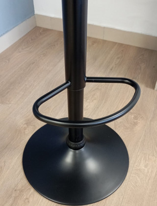 Стул барный BERLIN GB (Берлин) Kiton 725 темно-серый велюр/черный купить в Минске