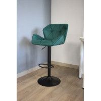 Стул барный BERLIN (Берлин) GB Seven 626 зеленый велюр/черный купить в Минске Стул барный BERLIN (Берлин) GB Seven 626 зеленый велюр/черный купить в Минске