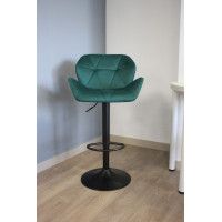 Стул барный BERLIN (Берлин) GB Seven 626 зеленый велюр/черный купить в Минске Стул барный BERLIN (Берлин) GB Seven 626 зеленый велюр/черный купить в Минске