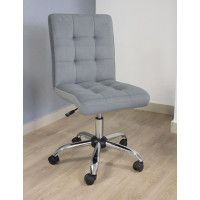 Кресло Fiji (Роза квадрат) серый/хром купить в Минске