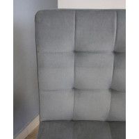 Кресло Fiji (Роза квадрат) серый/хром купить в Минске