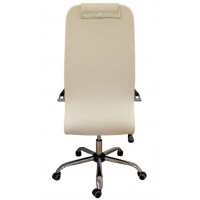 Кресло Ирис (Iris) Лайт экокожа кремовый/хром купить в Минске Кресло Ирис (Iris) Лайт экокожа кремовый/хром купить в Минске