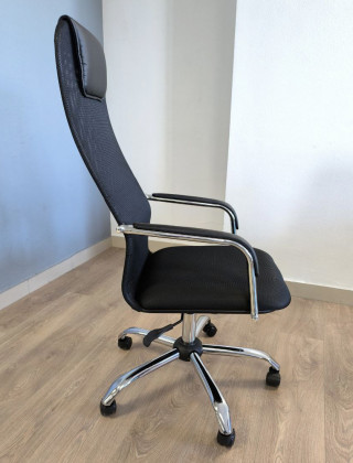 Креслo KS 508 CH ткань/сетка черный купить в Минске