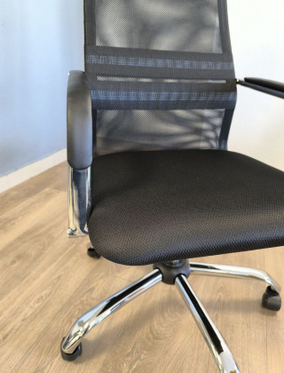 Креслo KS 508 CH ткань/сетка черный купить в Минске