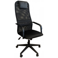 Креслo KS 508 BLACK PL ткань/сетка черный