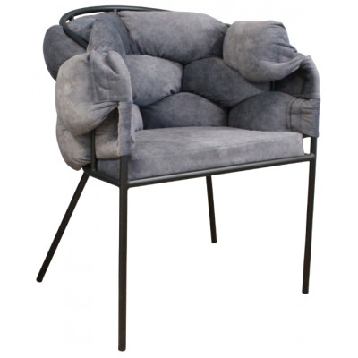 Кресло SML-05 серый/черный (уценка 1 шт.)