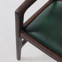 Стул ВАРДО КОМФОРТ ПЛЮС нат. кожа зеленый/дуб натуральный/покрытие рич купить в Минске