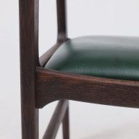 Стул ВАРДО КОМФОРТ ПЛЮС нат. кожа зеленый/дуб натуральный/покрытие рич купить в Минске