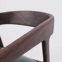 Стул ВАРДО КОМФОРТ ПЛЮС нат. кожа зеленый/дуб натуральный/покрытие рич купить в Минске