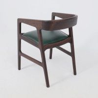 Стул ВАРДО КОМФОРТ ПЛЮС нат. кожа зеленый/дуб натуральный/покрытие рич купить в Минске