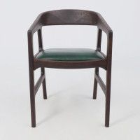 Стул ВАРДО КОМФОРТ ПЛЮС нат. кожа зеленый/дуб натуральный/покрытие рич купить в Минске