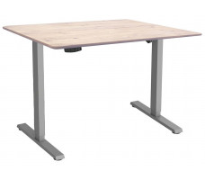 Стол с регулируемой высотой Wooden Electric Desk Slim Grey 130*75*2,7 см (массив дерева)