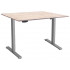 Стол с регулируемой высотой Wooden Electric Desk Slim Grey 130*75*2,7 см (массив дерева)