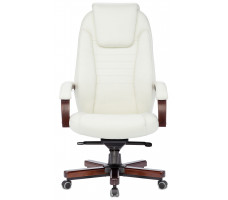 Кресло Бюрократ T-9923 WALNUT слоновая кость