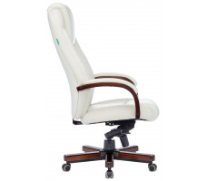 Кресло Бюрократ T-9923 WALNUT слоновая кость