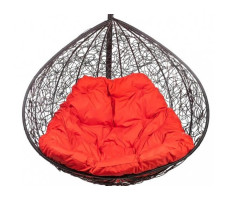 Подвесное кресло-кокон BiGarden Gemini Black (Джемини) красная подушка (в наличии 1 шт.)