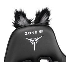 Кресло ZONE 51 Tiny Bunny серый/черный