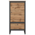 Шкаф Loft REG1D1S/60 62*38.5*120.5 дуб вотан / черный матовый