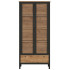 Шкаф Loft REG2W1S 92*88.5*192.5 дуб вотан / черный матовый