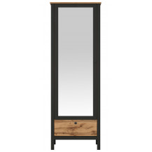 Шкаф Loft SZF1W1S/60 92*88.5*192.5 дуб вотан / черный матовый