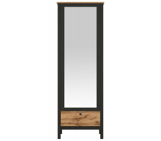 Шкаф Loft SZF1W1S/60 92*88.5*192.5 дуб вотан / черный матовый