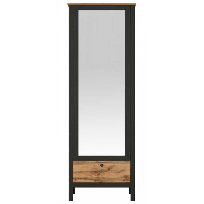 Шкаф Loft SZF1W1S/60 92*88.5*192.5 дуб вотан / черный матовый