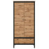 Шкаф Loft SZF2D1S 62*38.5*192.5 дуб вотан / черный матовый