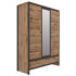 Шкаф Loft SZF3D2S 165*61*220.5 дуб вотан / черный матовый