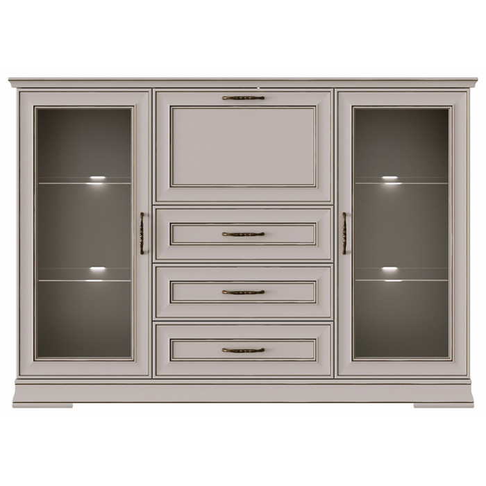 Тумба Florencia KOM2W3S1B 106*45*214.5 персидский жемчуг (с подсветкой)