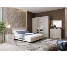 Кровать Florencia LOZ160х200 М 160*200 персидский жемчуг (с металлическим основанием)