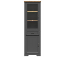 Шкаф Jasmin REG1W1D1S 65,5*41*204 дуб артизан / графит