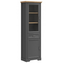 Шкаф Jasmin REG1W1D1S 65,5*41*204 дуб артизан / графит