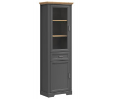 Шкаф Jasmin REG1W1D1S 65,5*41*204 дуб артизан / графит