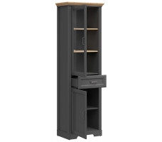 Шкаф Jasmin REG1W1D1S 65,5*41*204 дуб артизан / графит