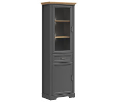 Шкаф Jasmin REG1W1D1S 65,5*41*204 дуб артизан / графит (с подсветкой)